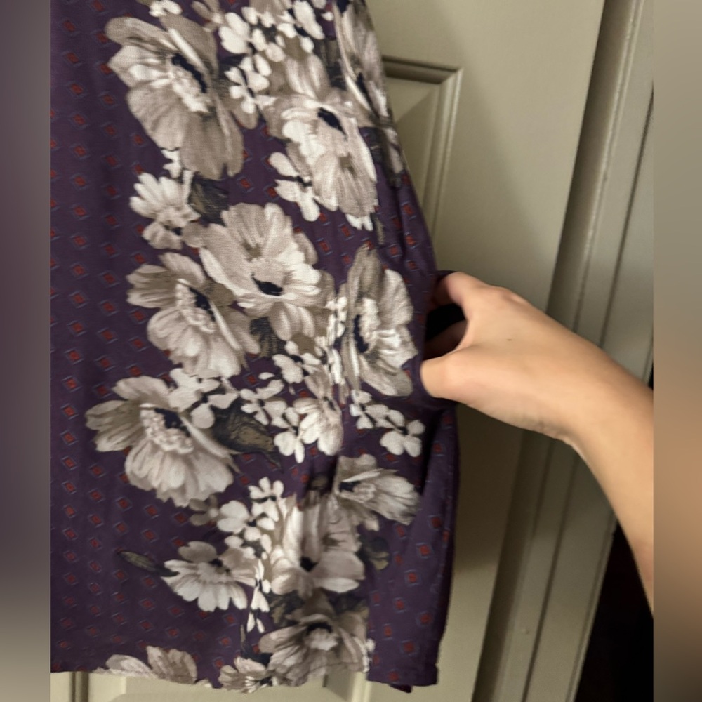 Purple floral romper - Picture 7 of 9
